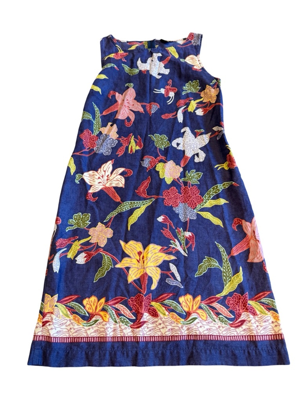 Patagonia Patahola Bold Floral Print Sheath Dress Sleeveless Cotton Size Medium